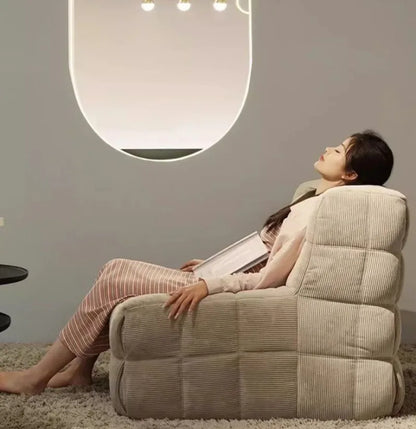 Relaxing Lazy Sofa 1 Person Living Room Corner Sofas Single Nordic Modern Cheap Sofas for Adult Bedroom Family Home Furniture
