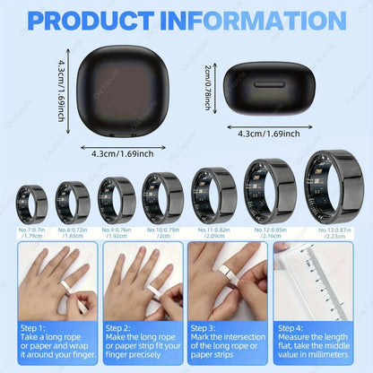 Smart ring tracking sleep heart rate and blood oxygen