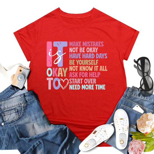 Retro T Shirt Mental Wellness Message for Special Education Teachers