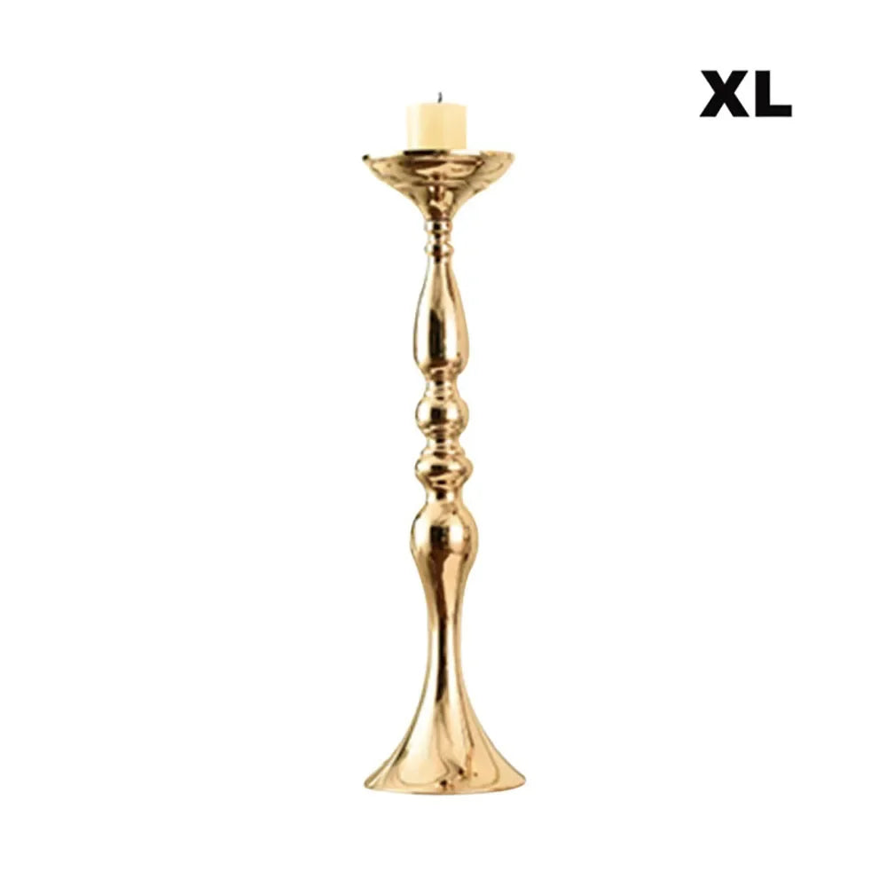 Gold Metal Candle Holder Lantern Centerpiece For Weddings At Home