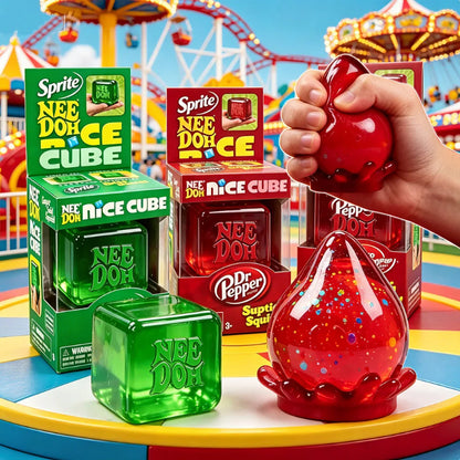Sensory Squeeze Cube Toy For Stress Relief And Fidget Pinching