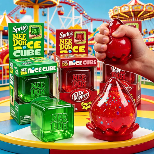Sensory Squeeze Cube Toy For Stress Relief And Fidget Pinching