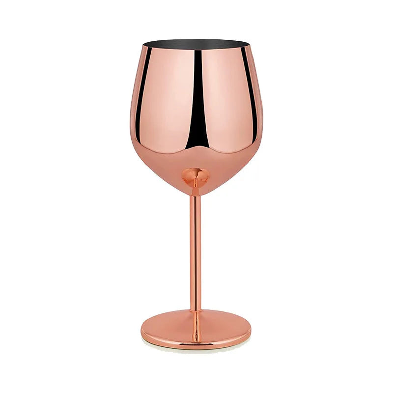 500ml Stainless Steel Wine Glass Goblet Sets Durable Metal Cup for Red Wine Champagne Bar Party Kitchen Goblets Drinking Utensils