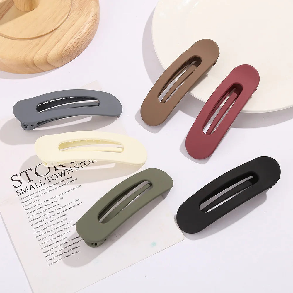 Matte Hair Clips for Bangs and Flyaway Control Gentle Grip Daily Wear