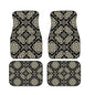 4Pcs Bohemian Car Floor Mats Rubber Back Heavy Duty Persian Carpet Car Decoration Dirty Resistant Car Floor Protector Rugs