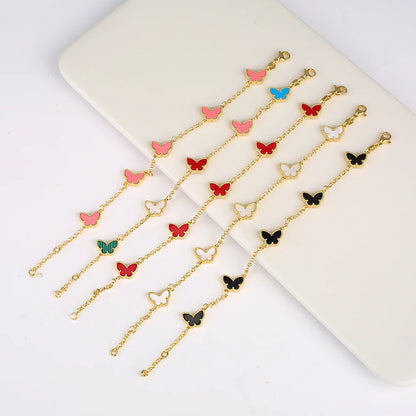 Silver Plated Rose Gold Clover Bracelet - Luxurious High Quality Jewelry for Women