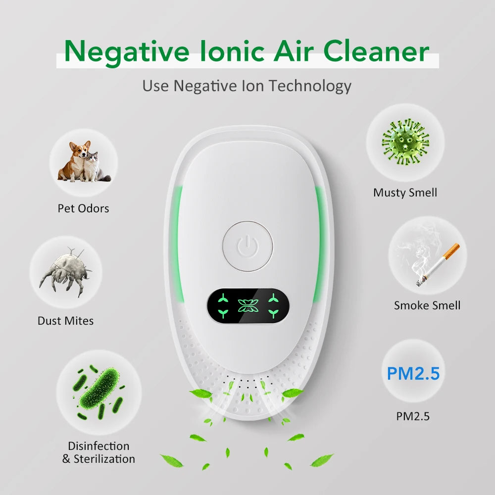 Air Purifier with Odor Removing Ion Generator