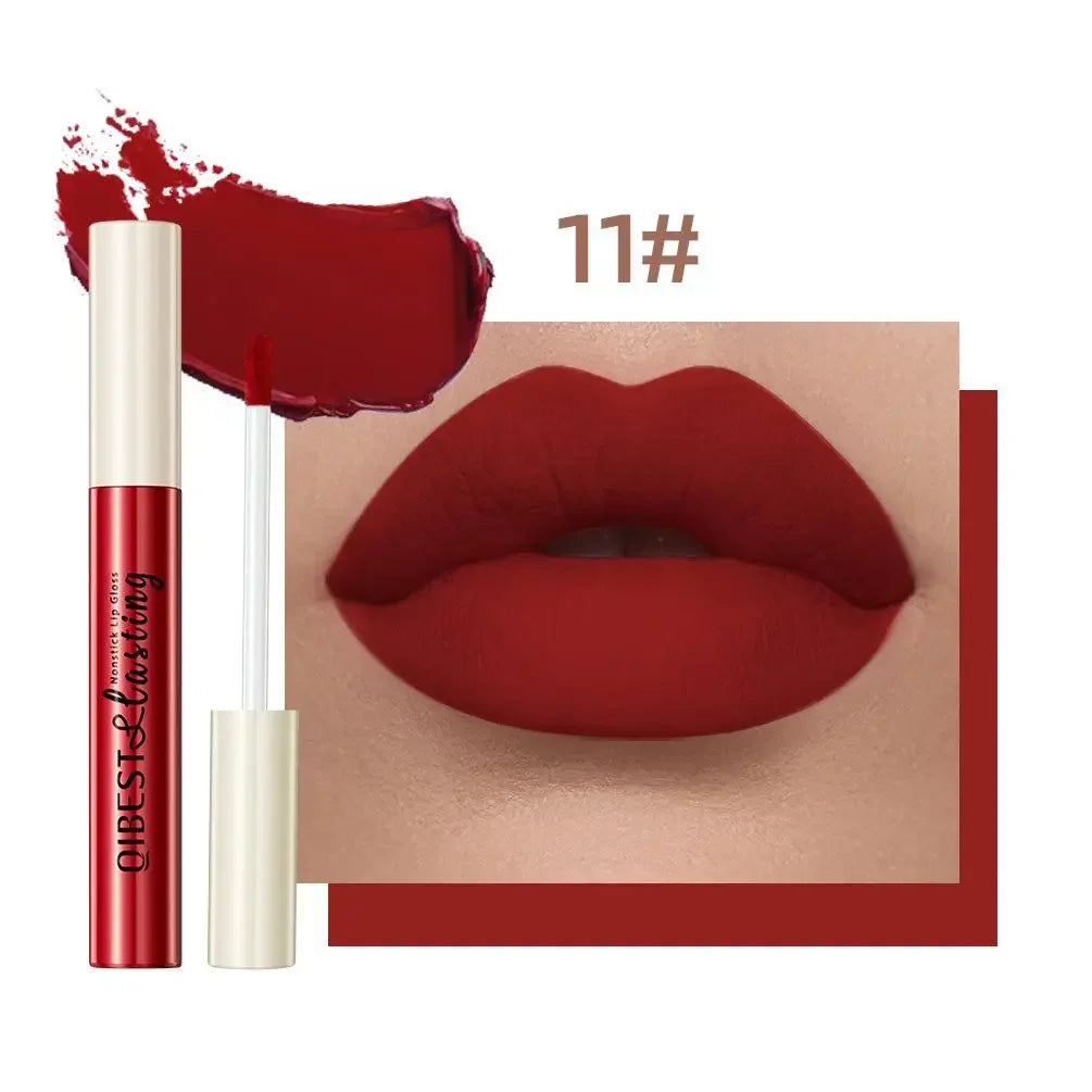12 Colors Sexy Women Lipstick Waterproof Long Lasting Moist Lip Gloss Vivid Colorful Lipgloss Women Makeup maquiagem