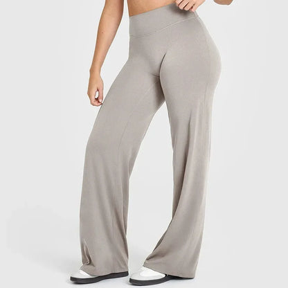 Yoga Pants Mid Rise Straight Leg Fit Second Skin Feel