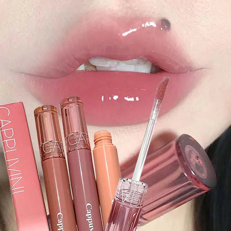 Hydrating Lip Gloss with Glassy Shine for Everyday Wear Rich Color