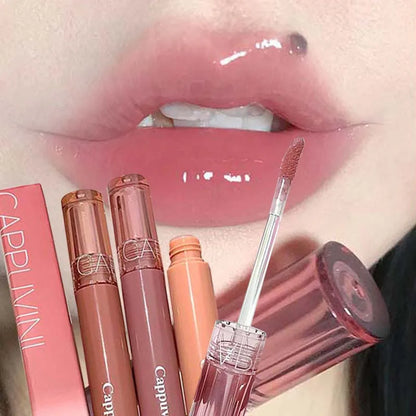 Hydrating Lip Gloss with Glassy Shine for Everyday Wear Rich Color