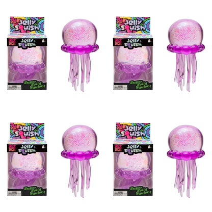 NeeDoh Jellyfish and Cube Plastic Squish Toy For Stress Relief and Sensory Play