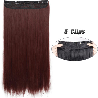 Wavy Clip In Hair Extensions Five Clip Set for Fuller Waves