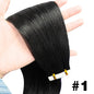 Straight Hair Extensions with Tape In Remy Hair Skin Weft