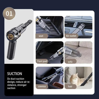 Car vacuum cleaner Wireless Portable Multipurpose Powerful HandHeld Cleaner For Home and Car  Cleaning Machine