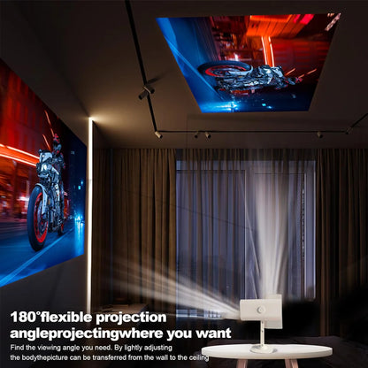 Mini Home Theater Projector - 180° Flexible 1080P USB Smartphone Screen Sharing
