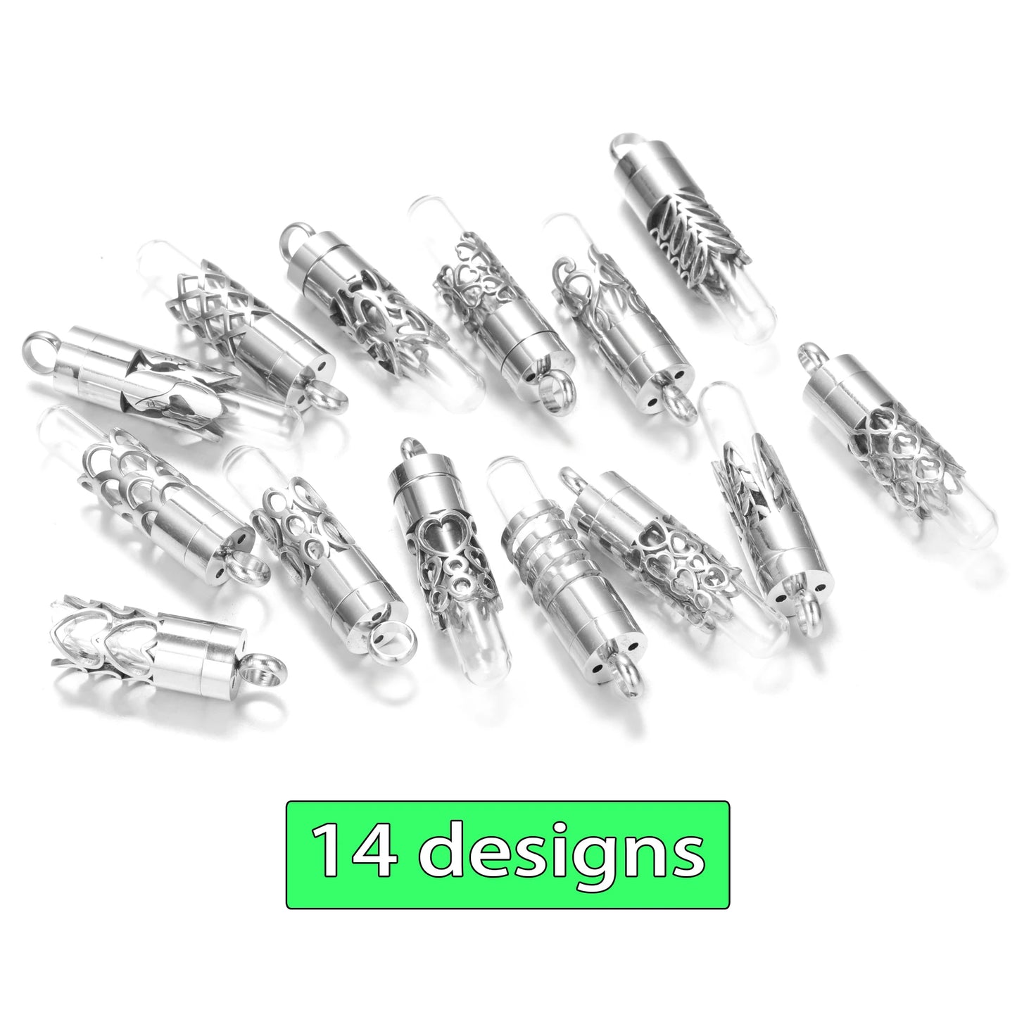 Women’s Diffuser Necklace Stainless Steel Bottle Oil Storage