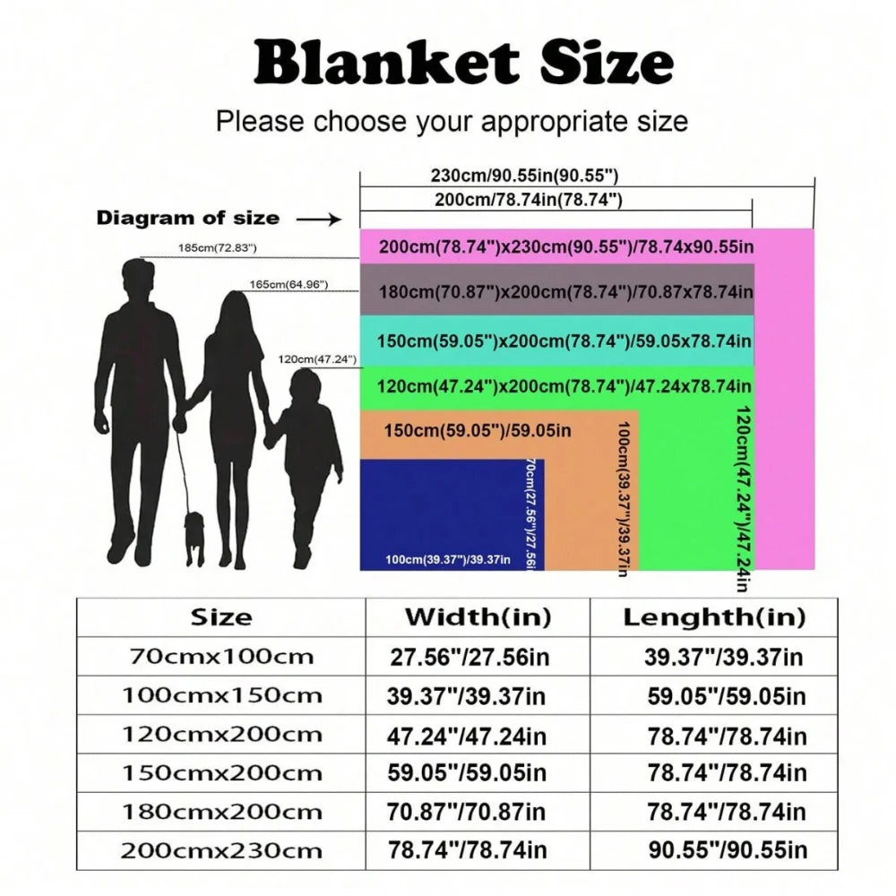 Coral fleece blanket with geometric jacquard pattern