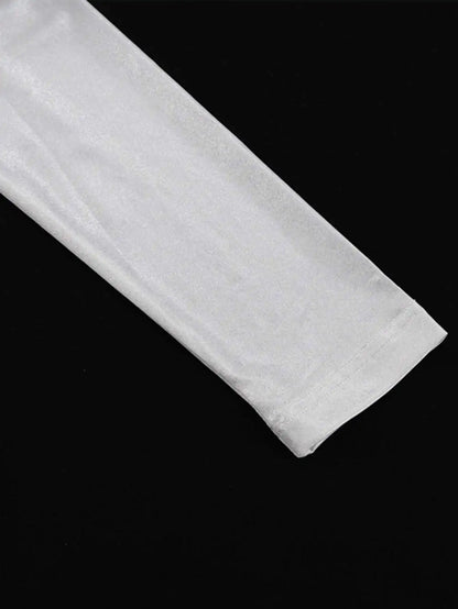 Classic Dress White Maxi Knit Silhouette for Sculpting Evening Wear