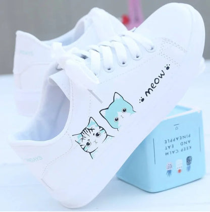 New 2026 Designer Shoes Women Running Spring Autumn Fashion White Breathable Embroidered Flower Lace-Up Casual Sneakers Zapatos De Mujer