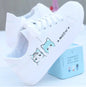 New 2026 Designer Shoes Women Running Spring Autumn Fashion White Breathable Embroidered Flower Lace-Up Casual Sneakers Zapatos De Mujer