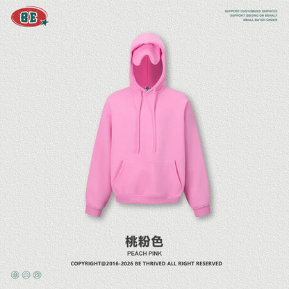 Unisex Fleece Hoodie with sleepy eye mask for travel