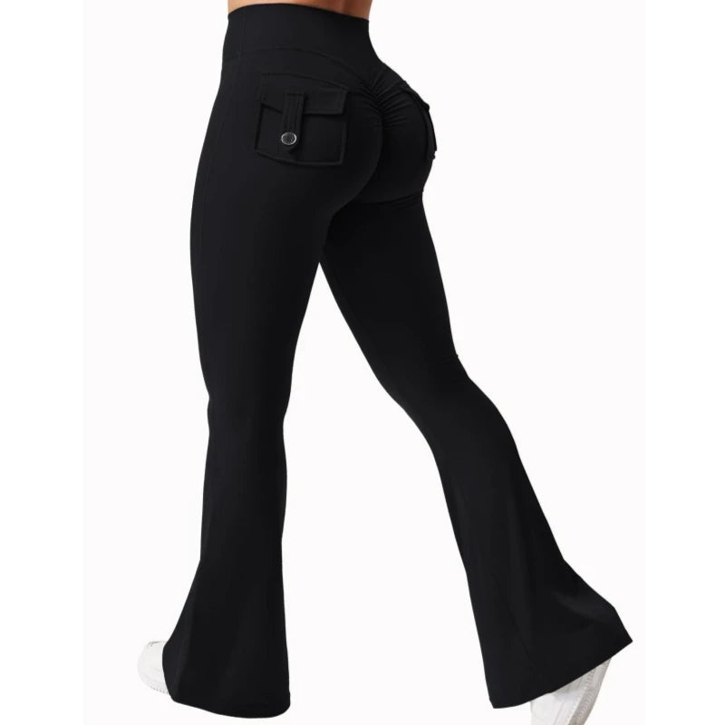 Wide Leg Yoga Leggings with Pockets for Comfortable Active Wear