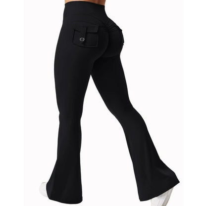Wide Leg Yoga Leggings with Pockets for Comfortable Active Wear
