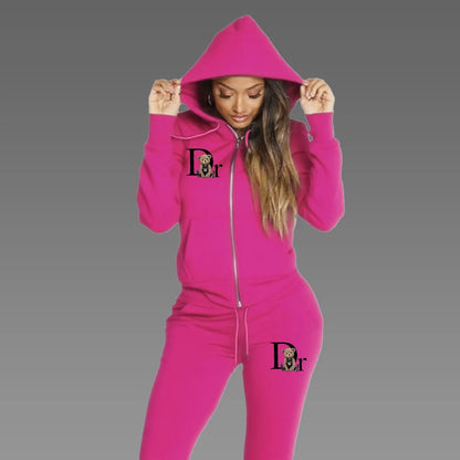 Soft Hoodie and Sweatpants Set with Fleece Interior Relaxed Fit Lounge