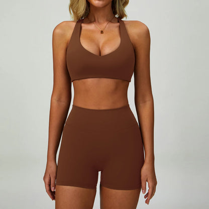 2-3PCS Yoga Suit Women Tracksuit Sports Bra High Waist Leggings Shorts Outfit Gym Set Fitness Push Up FITNESS REVOLUTION