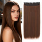 Natural-Looking Clip-In Hair Extensions with Five-Clip Weft for Volume