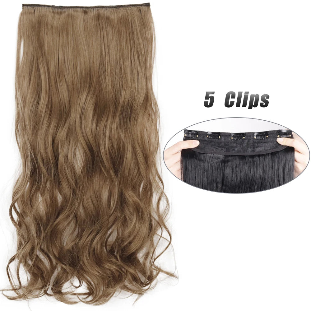 Voluminous Clip-In Hair Extensions 80cm For Fuller Long Hair Look