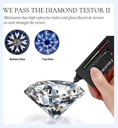 Twisted Ring Moissanite 1ct Centerpiece in Sterling Silver for Everyday Wear with Side Zircon Accents