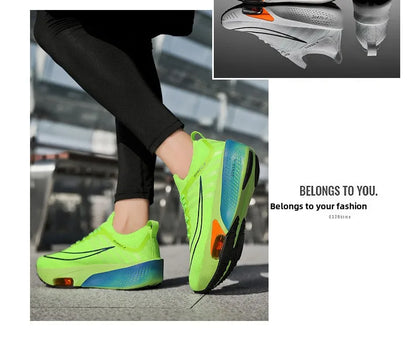 Breathable Sneakers for Marathon Training Cushioned Insole Nonslip Grip