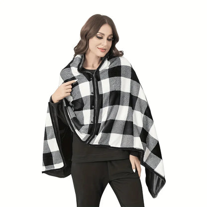 Soft Wearable Blanket Shawl for Office and Home Use Breathable Warmth
