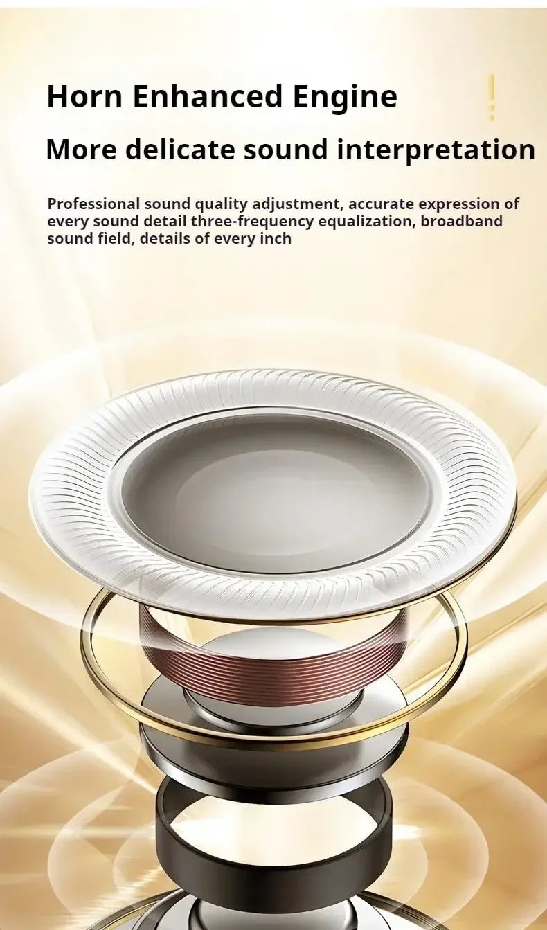 Wireless Over-Ear Headphones With ANC Bluetooth 5.3 HD Mic