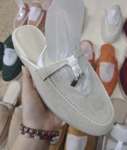 Unisex Fashion Suede Leather Flat Loafers 2023 Summer Casual Comfortable Moccasins for Driving High Quality Suede Leather Loafer