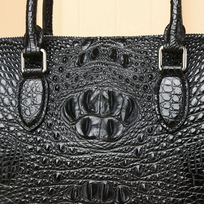 2025 New alligator Laptop Bags Cow Genuine Leather Men's Briefcase Luxury Brand Male Handbags Men Messenger 14 Inch Computer Bag