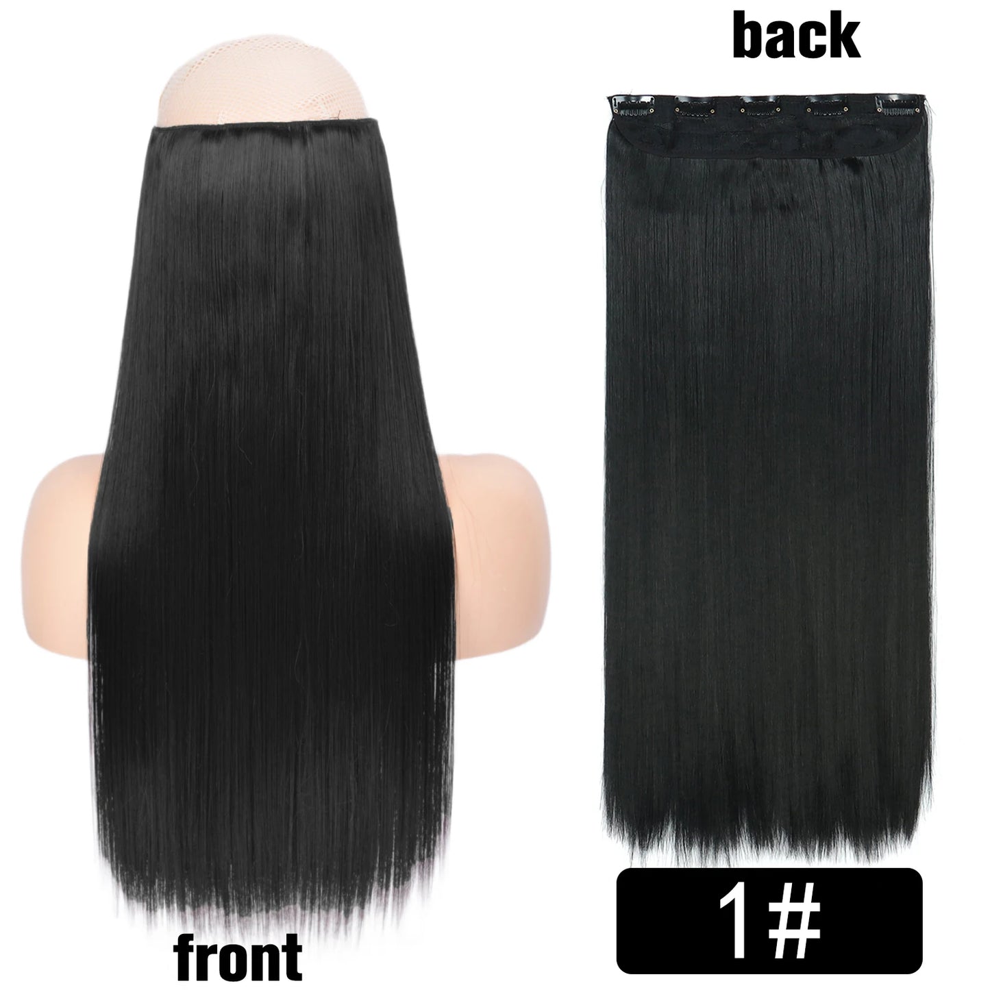 Long Clip In Hair Extensions for Length and Volume 22 Inch