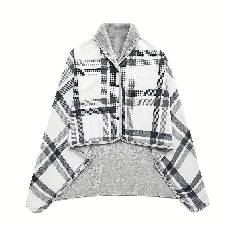 Soft Wearable Blanket Shawl for Office and Home Use Breathable Warmth