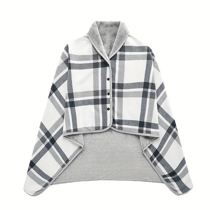 Soft Wearable Blanket Shawl for Office and Home Use Breathable Warmth