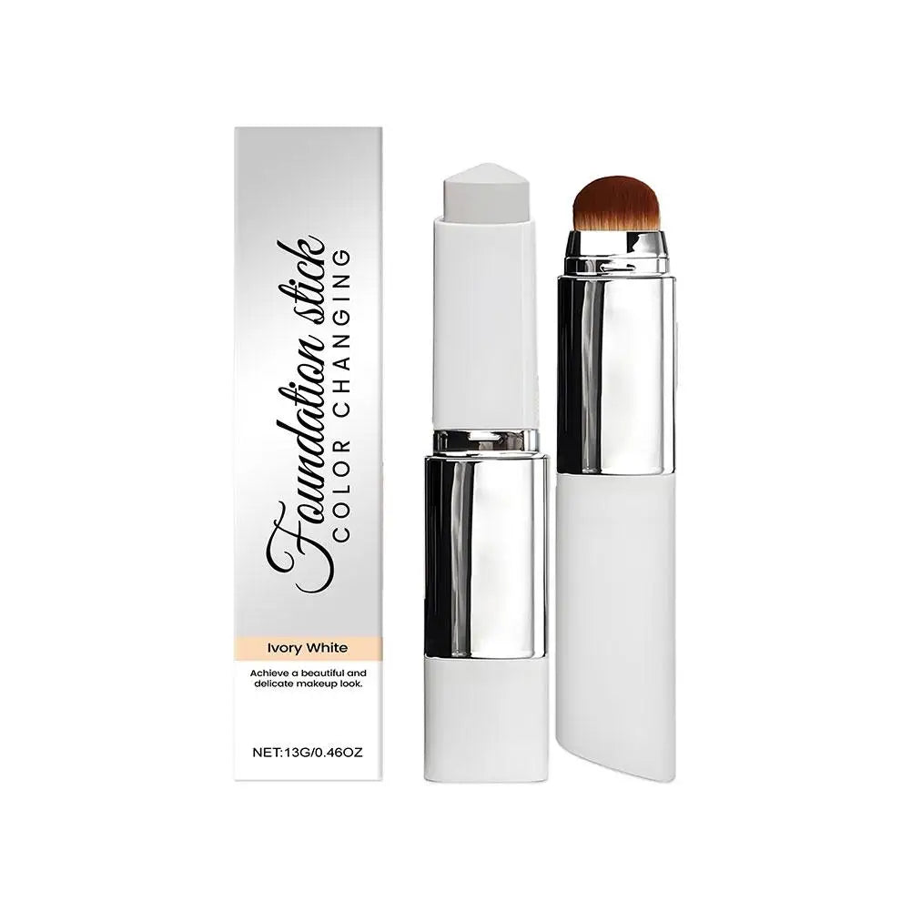 Foundation stick color correcting hydrating with built in brush and box