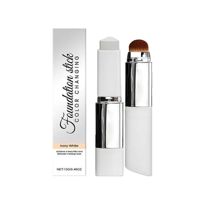 Foundation stick color correcting hydrating with built in brush and box
