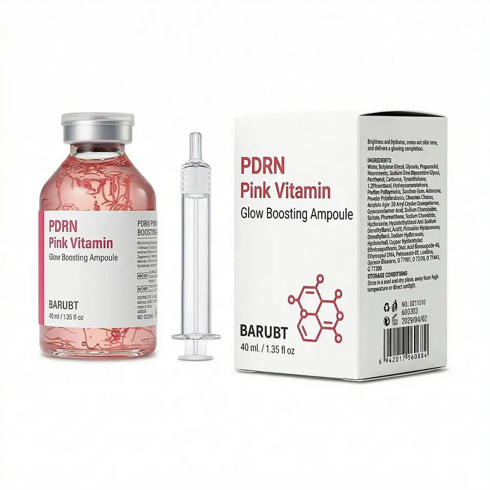 Korean Skincare Ampoule Kit Glow Formulated With Collagen Silk Peptide And PDRN For Deep Hydration And Radiant Skin