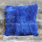 Free Shipping CX-D-17B Soft&Warm Real Rabbit Fur Patchwork Pillow Case~DROP SHIPPING