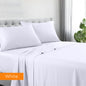 NNEDSZ 1200tc hotel quality cotton rich sheet set double white