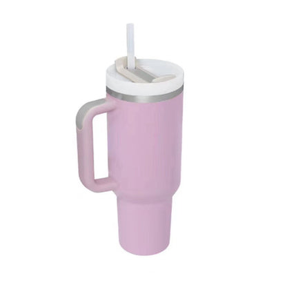 Insulated Tumbler 40 Oz With Handle And Straw For Coffee And Tea