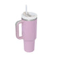 Insulated Tumbler 40 Oz With Handle And Straw For Coffee And Tea