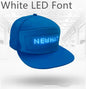 Led Luminous HatCustom Words Pixel Lighting Rechargeable Bluetooth APP Control Scrolling Message Flexible Cap