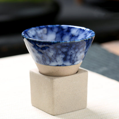 Handcrafted Teacup With Earthy Texture and Coarse Pottery Finish